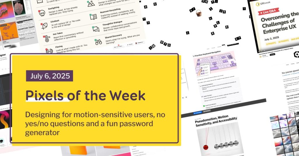 Pixels of the Week – July 6, 2025 by Stéphanie Walter