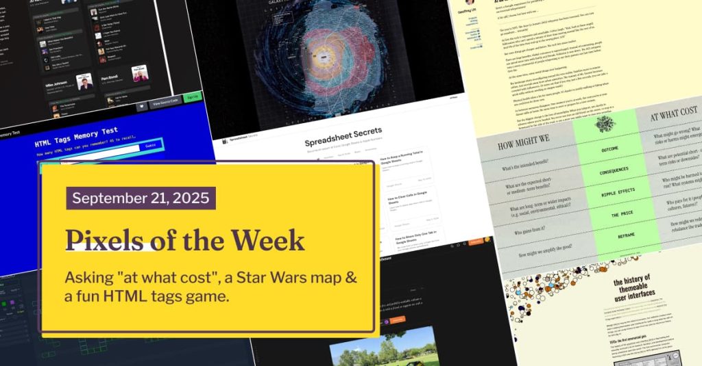 Pixels of the Week – September 21, 2025 by Stéphanie Walter