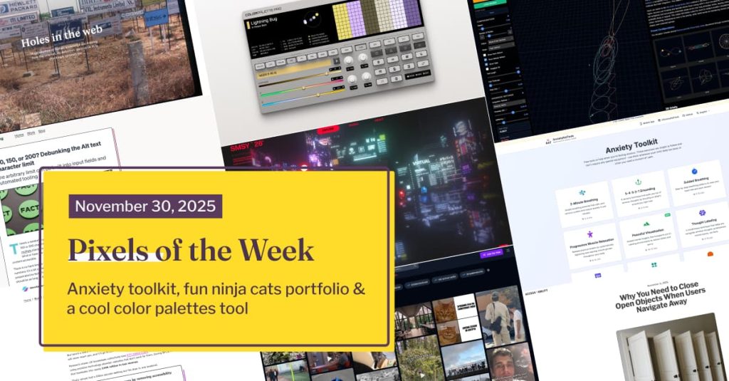 Pixels of the Week – November 30, 2025 by Stéphanie Walter